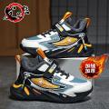 Daze Bear Boy's Shoes2022Autumn and Winter Cotton-Padded Shoes with Velvet Children's Sports Shoes Men's Middle and Big Children's Waterproof Leather Running Shoes.