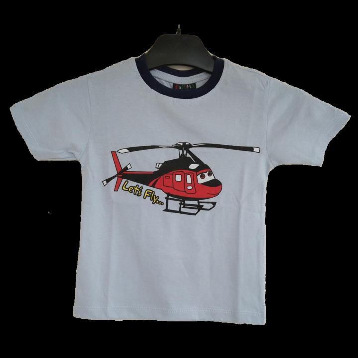 Light Blue Color Cotton Half Sleeve T-Shirt