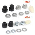 E-Bike Electric Bicycle Hub Motor Axle M14 Front Lock Nut /Lock Washer /Spacer /Nut Cover with 12mm Shaft.