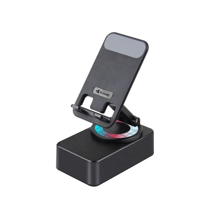 Mobile%20Stand%20Phone%20Stand%20with%20Bluetooth%20Speaker%20Height%20Adjustable%20Aluminum%20Alloy%20Stable%20Phone%20Holder%20-%20Image%204