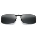 1PCS Detachable Lens Driving Metal Polarized Clip on UV400 Sunglasses Car Driver Goggles Night Glasses.