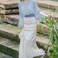 Hanfu Super Fairy Horse-Face Skirt Suit Women's Retro Style Daily Han Elements Improved Dress. 