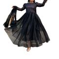 Dream Designer Black Barbie Gown Made by Premium Soft organza Tissue and net For Women. 