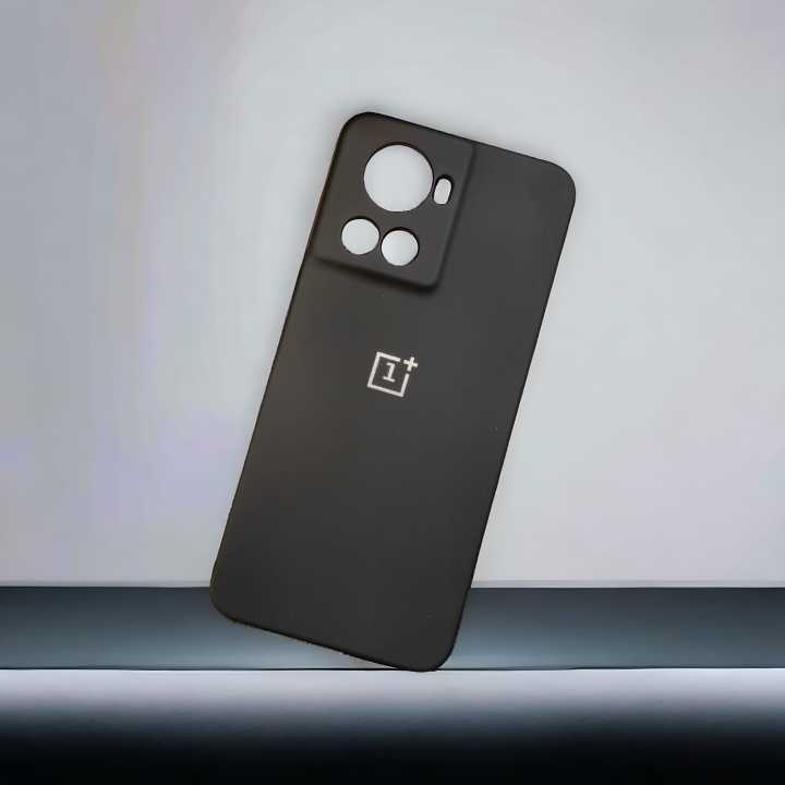 For OnePlus 10R Stylish and Protective Logo Silicone Mobile Cover Casing-E-Store
