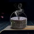 【Daily Necessities For Anyone Store】Portable Hollow Metal Mosquito Incense Coil Holder Box.