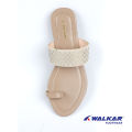 Walkar Ladies Sandal Golden. 