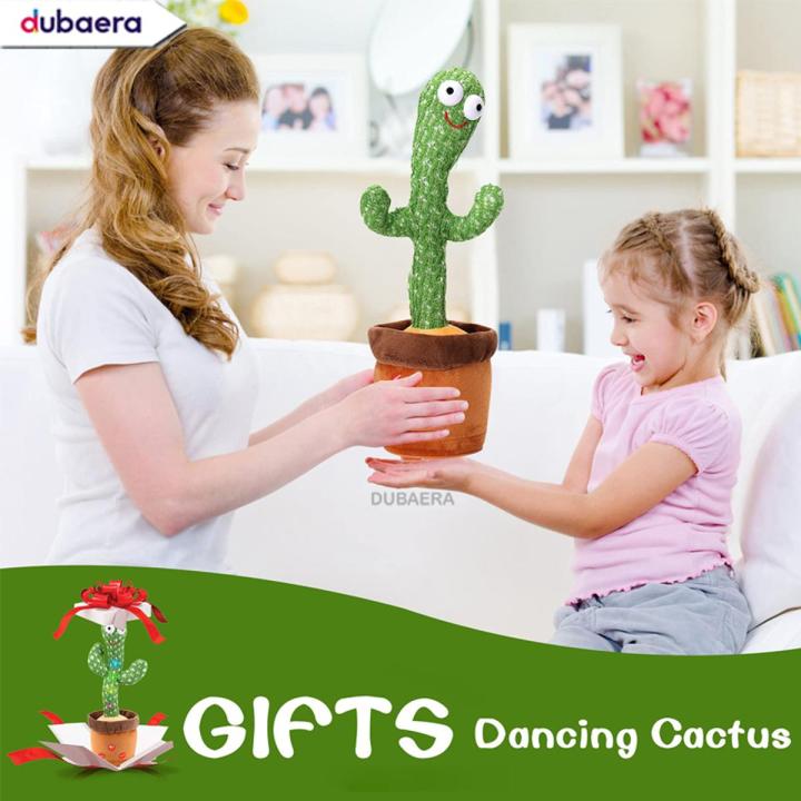 Cactus Plush Electronic Dancing & Singing Cactus Toy For Children
