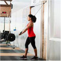 Overhead Pulley Exercise Kit With Plastic Handles For Home Gym Workouts And Physical Therapy.