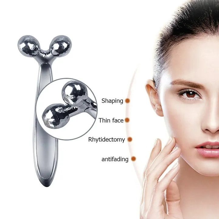 Body%20Massager%203D%20Manual%20Roller%20Massager%20360%20Rotate%20Roller%20Face%20Body%20Massager%20Skin%20Lifting%20Wrinkle%20Remover%20and%20Facial%20Massage%20Relaxation%20and%20Skin%20Tightening%20Tool%20UniSex%20(Silver)%20-%20Image%204