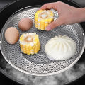 Stainless Steel Food Steamer Rack Basket Pressure Cooker Steamer Basket With Handle Steaming Grid Drain Drainer Cooking Utensils 1Pcs. 