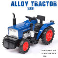 1:32 Simulation Farm Tractor Car Model Light Sound Effect Doors Open Alloy Pull Back Auto Toy Gift Collection. 