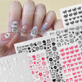 【Clearance sale】 Cartoon Graffiti Nails Art Stickers Kitten Dog Bear Graffiti Lovely Self Adhesive Wraps Children Manicure Decoration Yao Store. 