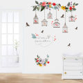 Removable Flower Bird Birdcage Wall Art Sticker Decal Living Room Home DIY Decor - Wall Sticker. 