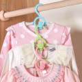 5 Pieces Kids Clothes Hangers Space Saving Laundry Infant Pant Hanger Windproof Extendable Baby Hangers for Closet Baby Boys Girls Toddlers. 