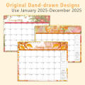 Weekly Wall Calendar 2025 Edition Daily Paper Scheduler Hanging Monthly Planner for Office Home Students Professionals Annual.