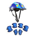 Roller Skating Balance Bike Kids Helmet Set Protective Gear Skateboard Roller Skating Seven-Piece Kids Protective Gear Set.