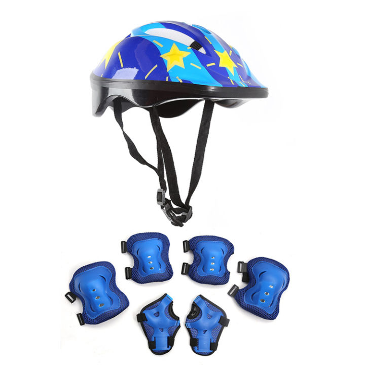Roller%20Skating%20Balance%20Bike%20Kids%20Helmet%20Set%20Protective%20Gear%20Skateboard%20Roller%20Skating%20Seven-Piece%20Kids%20Protective%20Gear%20Set%20-%20Image%203