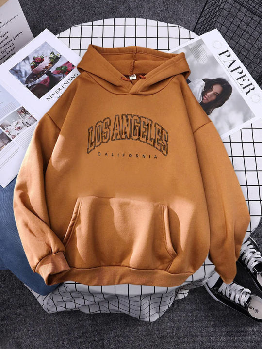 Los%20Angeles,%20United%20States%20Double%20Outline%20Women%20Sweatssports%20Warm%20Sweatshirt%20Casual%20Hat%20Rope%20Pullover%20Harajuku%20Hooded%20Sweatwears%20-%20Image%203