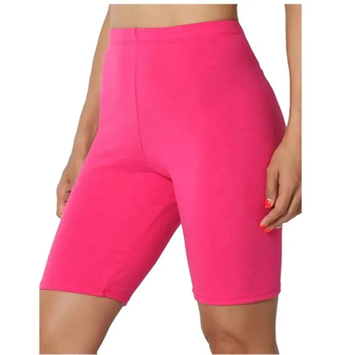 Summer%20Simple%20Solid%20Short%20Leggings%20Elegant%20Casual%20White%20Tank%20Yoga%20Pants%20For%20Women%20High%20Waist%20Stretch%20Shorts%20-%20Image%202