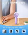 MINI HANDY FAN PORTABLE RECHARGEABLE FAN POCKET SIZE MICRO USB CHARGER PORT & CABLES MINI BATTERY DESK FANS. 