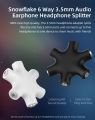 3.5mm 1 to 5 Stereo Audio Headphone Splitter Adapter Converter-multycolour. 