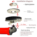 Dust Shroud Kit Dry Grinding Cover Tool for Angle Hand Grinder Clear 100-125mm S29 20 with Vacuum Cleaner Easy Install Easy to Use. 