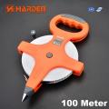 Harden 100M Professional Long Measuring Tape high quality Fiberglass Fiber Tape  Measuring Tape 580217. 