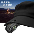 The new cross-border strong light long-beam flashlight is bright and mini portable small flashlight, outdoor multi-functional clamp cap lamp flashlight.