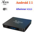 X96Q PRO Android 11 4K Smart TV Box Wifi Allwinner H313 Quad Core 2GB 16GB TV Box Streaming Media Player Android TV. 