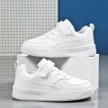 Children Shoes Boys Sneakers Black White Leather Daily Casual Kids Sneakers 6 To 12 Year Sports Running Tennis Shoes for Boy. 