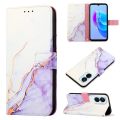 【Lejia】Lthmy Tecno Spark 9 Pro / Spark 9T case Marble Pattern PU Leather Wallet Card Slots Stand with Hand Strap. 