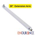 Extend Your Shower with a 20-Inch Extension Shower Arm - Square Pipes for the Bathroom - Easy To use and Clean, A Unique Choice For Customization.