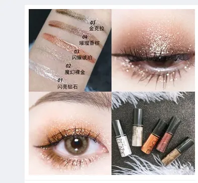 Flare%202pcs%20Pencil%20set%20Glitter%20Eye-lyner%20Pencil..2pcs/set%20Waterproof%20Glitter%20Eyeliner%20Liquid%20Shiny%20Eyeshadow%20Brighten%20Eyeshadow%20Diamond%20Pearlescent%20Eyemakeup%20Longlasting%20Shimmer%20Glitter%20Eyeshadow%20-%20Image%204