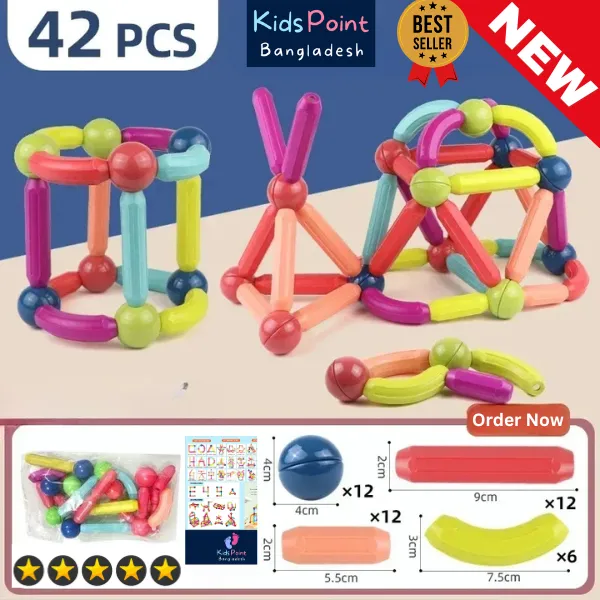 Strong Magnetic Stick Toys Set for Children's Brain Development