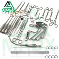 Tonsillectomy Surgical Instruments ENT Pakistan Quality 27 Pcs Set Medical Uses.