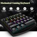 Popular 28 Keys One Handed Mechanical Wireless Gaming Keyboard RGB Backlit Gaming Keypad.