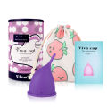 Viva Cup Menstrual Health Starter Kit - Silicone Menstrual Cup with Drawstring Bag, Portable Period Cup Set.