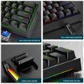 K620 Mini Gaming Mechanical Keyboard 61 Keys RGB Hotswap Type-C Wired Gaming Keyboard PBT Keycaps 60% Ergonomics Keyboards. 