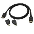 Adapter + HDMI Adapter HDMI Female to Micro/Mini Male (3 Pcs Set) Android Cable Adapter Set Micro USB OTG to USB 2.0 (1.5m/5FT). 
