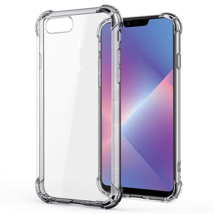 Silicone Back Cover for Realme C2 Crystal Clear Soft TPU Ultra-Thin Transparent Flexible, with 4 Corner Protection