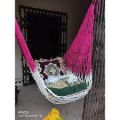 Fine Quality Hand Made Dolna Adult Rope bed Hanging Dulna Use For All People Large Swing Rope bed Rattan Dolna Camping Hammock. 