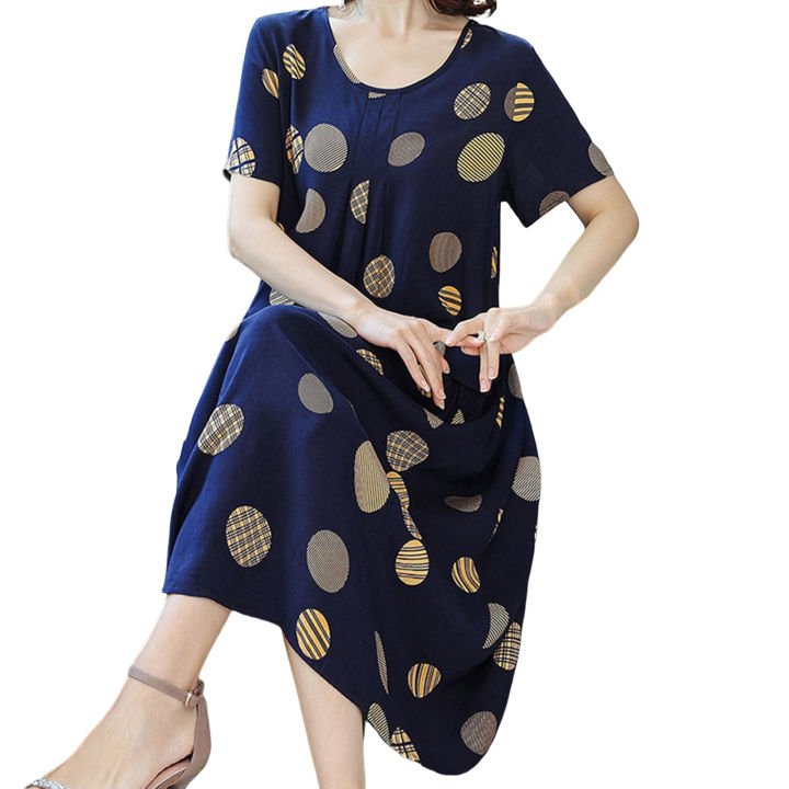 Sunnyheart%20Summer%20Dress%20Breathable%20Big%20Pockets%20Round%20Neck%20Mother%20Dress%20-%20Image%208