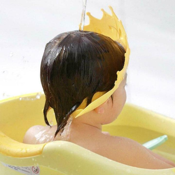 Crown%20Adjustable%20Baby%20Shower%20Bath%20Wash%20Hair%20Cute%20Protect%20Children%20Hat%20Waterproof%20Prevent%20Water%20Into%20Ear%20For%20Kids%20Color%20V7w9%20-%20Image%203