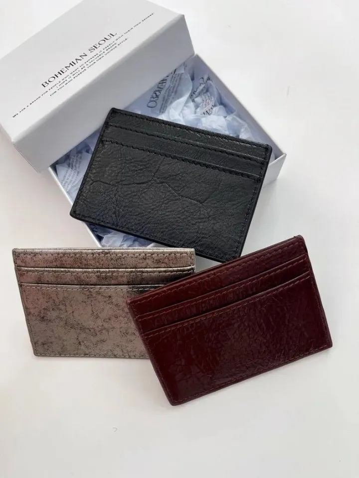 【BOHEMIAN SEOUL】LEATHER STRAP CARD HOLDER BOHEMIAN SEOUL] LEATHER STRAP CARD HOLDER, BLACK 正規品 韓国