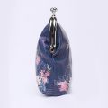 Womens Fashion Mini Owl Wallet Card Holder Case Coin Purse Clutch Handbag Bag Blue Flower - intl. 