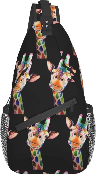 Sling%20Backpack%20Cute%20Cartoon%20Illustration%20Colorful%20Rainbow%20Giraffe%20for%20Men%20Boys%20Multipurpose%20Crossbody%20Shoulder%20Bag%20-%20Image%202