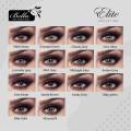 BELLA Gray Olive Elite Color Contact Lens with kit box. 