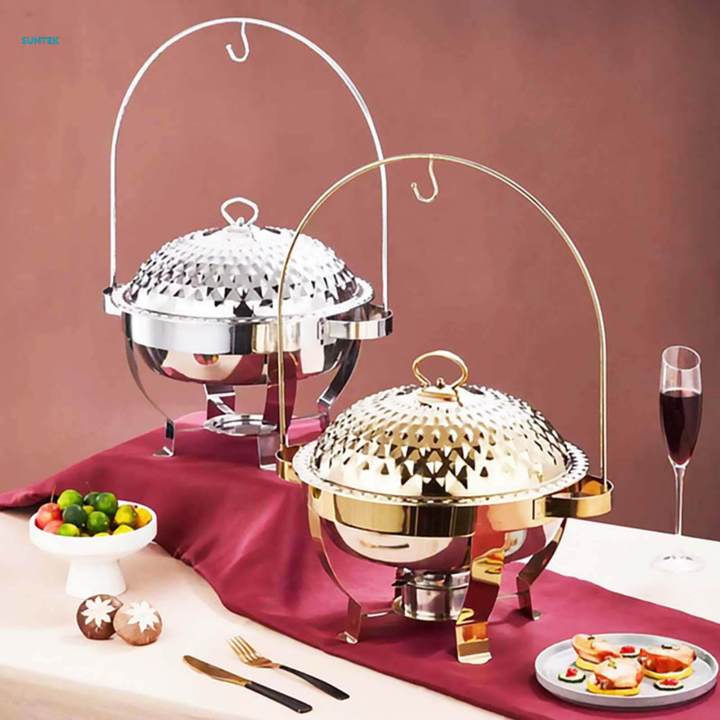 Chafing Dish Buffet Set Stainless Steel Chafer Buffet Warmer Set for Party  Catering Soup Stock Pots