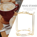 Coffee Cups Holder Stand Coffee Cup Display Hanger Rack Cup Plate Organizer 1 Piece.