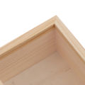 Wooden Storage Box Plain Wood With Lid Multifunction Square Hinged Craft Boxes ANLAN. 